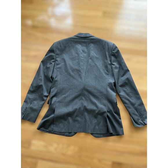 BLACK LABEL Ralph Lauren Wool Blazer Grey Size 42R Sport Coat Notch Lapel - Picture 3 of 14